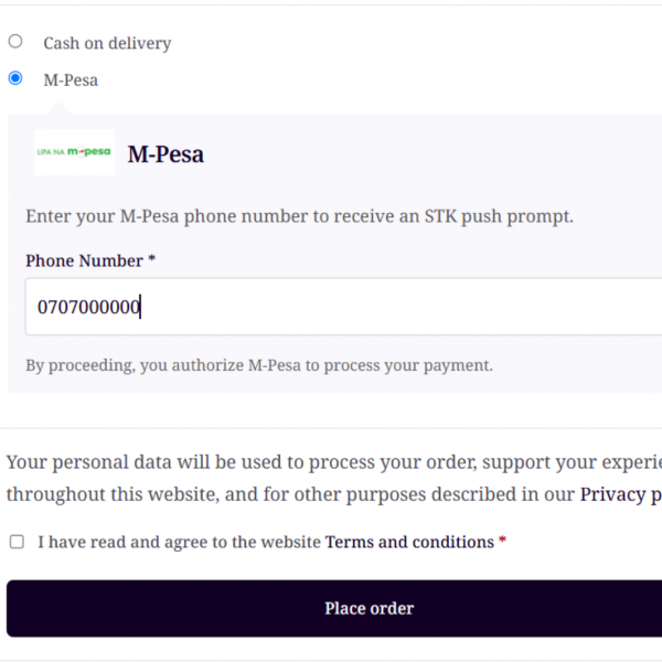 Woo-Commerce M-pesa Checkout (Lifetime License) - Image 3